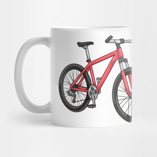 Men's bike red Mug